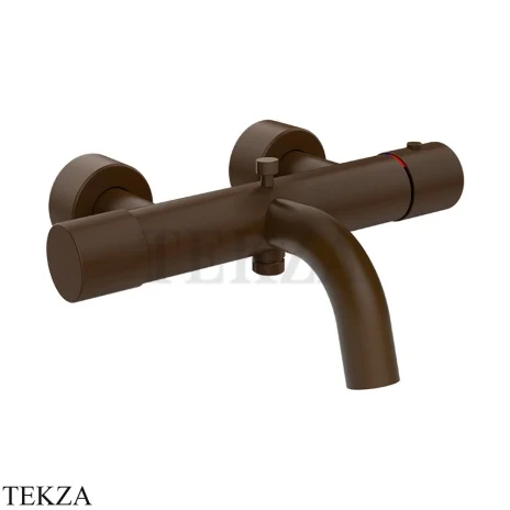 Gessi Habito UNITO Термостатический смеситель для ванны с изливом 70013-845, Dark Bronze