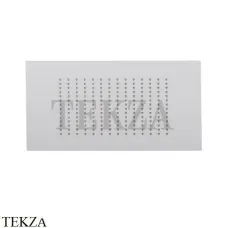 Newform Душевая лейка квадрат, стальная с дождевой струей 683.01.014, белый матовый