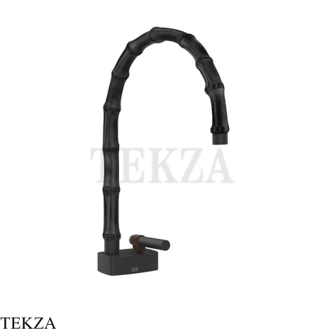 Gessi Jacqueline Смеситель для раковины средний, без донного клапана 77319-299, черный матовый