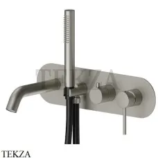 Newform XT Смеситель для ванны с гарнитуром, внешняя часть 4272E.M0.070, Titanium satin