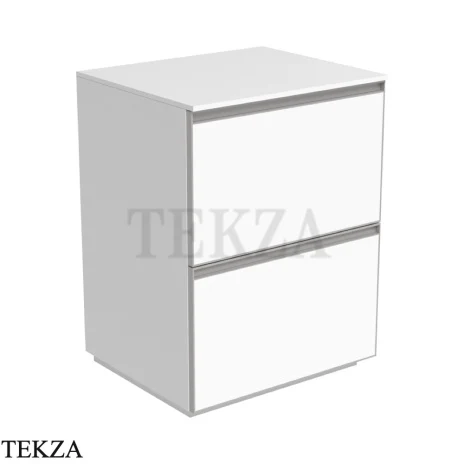 Flaminia Cubika тумба под раковину напольная 60×50×78,5 см, 2 ящика, белый матовый