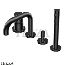 Ritmonio Diametro35 S Смеситель для ванны с гарнитуром PR52EG201 C04, черный матовый