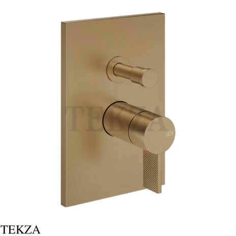 Gessi Inverso Diamantato Смеситель для душа, 2 потока, внешняя часть 73679-791, Deep Bronze Brushed PVD