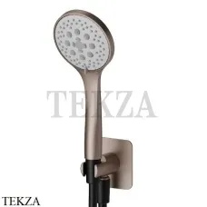 Newform Душевой комплект, душ круглый 3 режима, ABS с выводом 853.M0.075, Copper Glossy