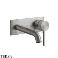 Gessi 316 INTRECCIO Смеситель для раковины на планке, внешняя часть 54188-239, Steel Brushed