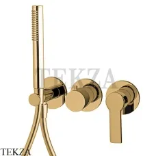 FIMA Carlo Frattini MAST Смеситель для душа, с гарнитуром, F3149WX8OS, Brushed gold