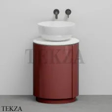 CIELO Arcadia Tiberino Тумба TIMOCC с раковиной белый глянец, слив в пол, Corallo