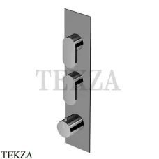 Zucchetti Octo Термостат для душа на 2 потока, внешняя часть ZOC660.C50, metal black