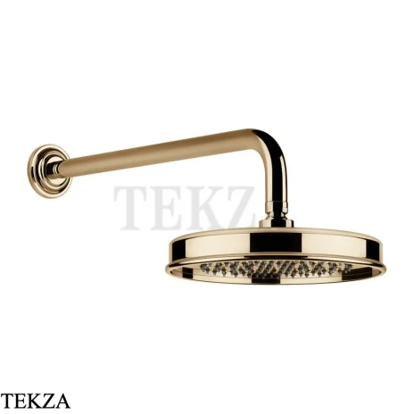 Gessi VENTI20 Верхний душ 200 с настенным креплением 65148-735, Warm Bronze PVD