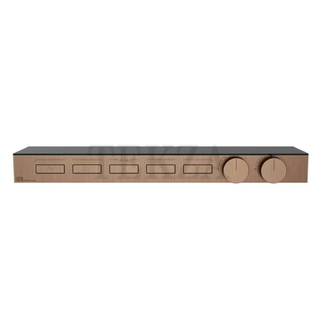 Gessi HI-FI Термостатический смеситель с полочкой, на 5 потоков, внешняя часть 63028-708, медь Brushed
