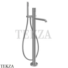 Gessi Habito RIGATO Смеситель для ванны напольный, внешняя часть 70528-149, Finox Brushed Nickel