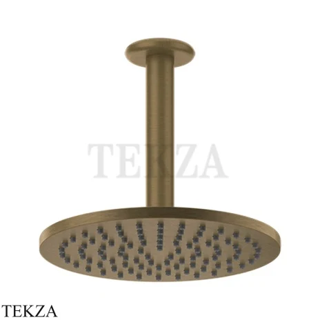 Gessi Goccia Душевая лейка 20,0 с потолочным креплением 33662-713, Antique Brass