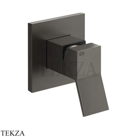 Gessi RETTANGOLO K Смеситель для душа, внешняя часть 53109-707, Black Metal Brushed