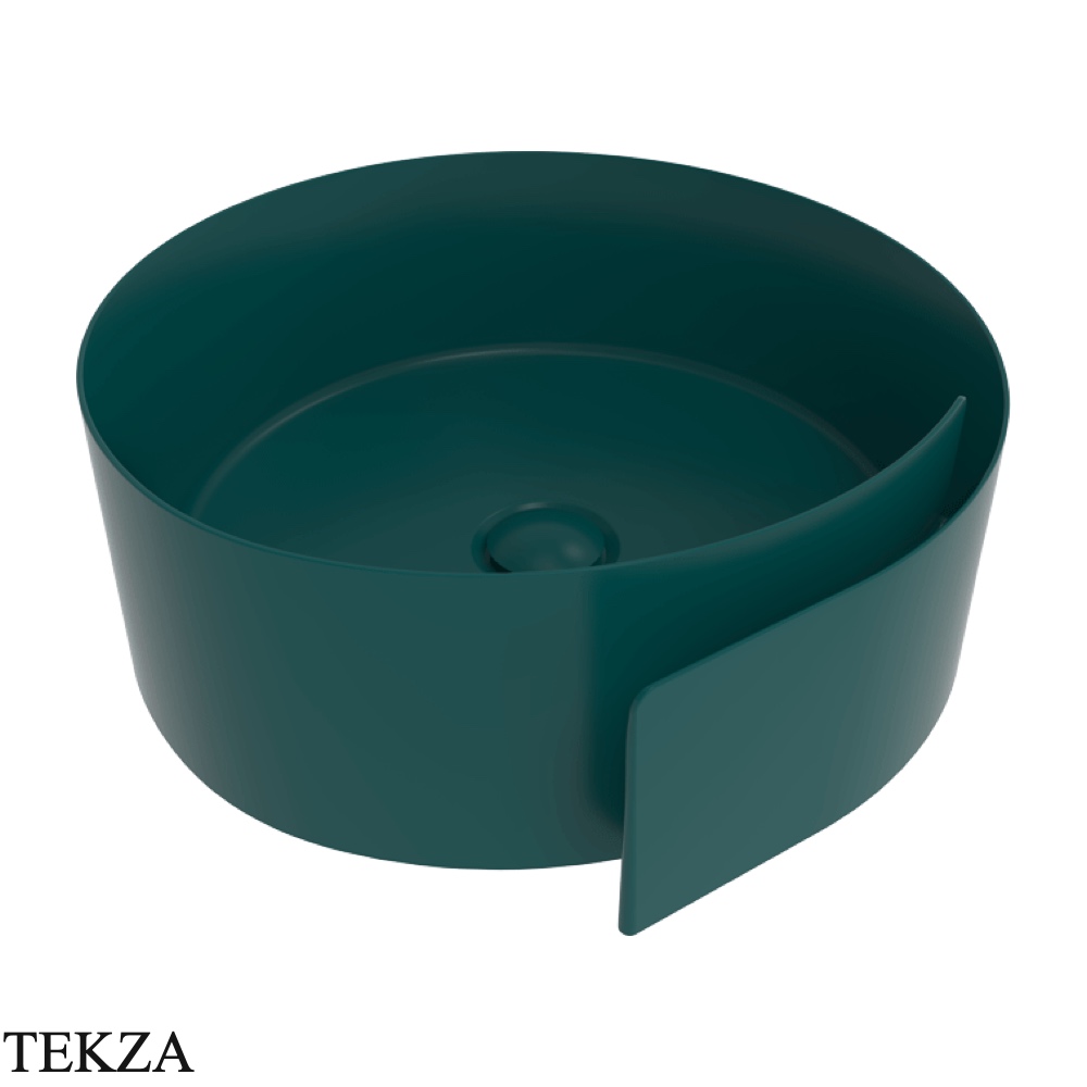 Flaminia Roll раковина накладная 44×44×17 см, петроль Petrolio матовый