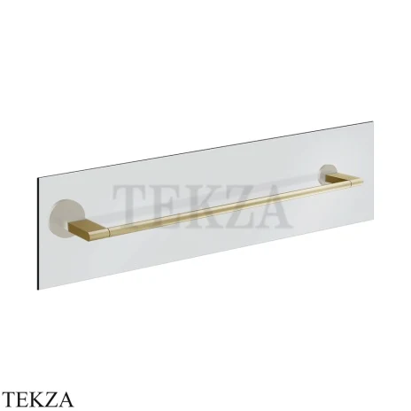 Gessi Origini Полотенцедержатель для крепления на стекло, 60 см 66515-727, Brushed Brass PVD