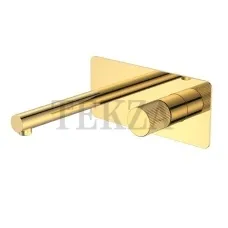 Boheme Stick Смеситель для раковины из стены, комплект Stick 125-GG.3 Gold LINEA