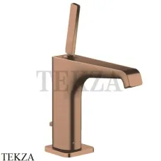 Axor Citterio E Смеситель для раковины 130, с донным клапаном 36100310, Brushed Red Gold