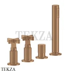 Gessi INCISO+ Смеситель для ванны без излива 58143-726, Warm Bronze Br.