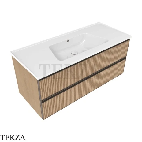Flaminia Bloom тумба подвесная Cubika без раковины 120×50×50 см, 2 ящика, натуральный дуб Rovere Greca