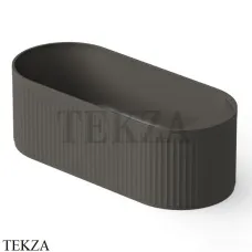 Dea Design Stripes Ванна отдельностоящая овальная 171x72 Solid Surface DD8801 1710 5, Graphite №5
