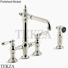 Kohler Artifacts Смеситель для кухни, с отдельным душем K-76519-4-SN, яркий полированный никель