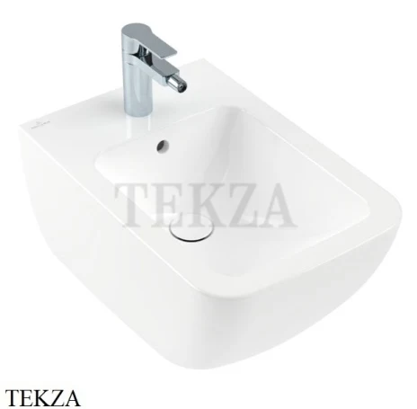 Villeroy & Boch Venticello Биде подвесное, 1 отверстие под смеситель 44110001, белый глянец