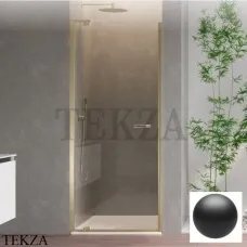 Duka natura 4000 Дверь в нишу распашная 100 крепеж слева, A-DTNL1000BLPA10, black pearl