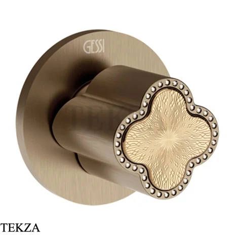 Gessi Ludovica Смеситель-рычаг управления crystals, внешняя часть 76309-761, бронза Coffee