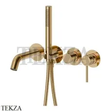 Newform XT Смеситель для ванны с гарнитуром, внешняя часть 4262E.61.020, PVD Glossy Gold