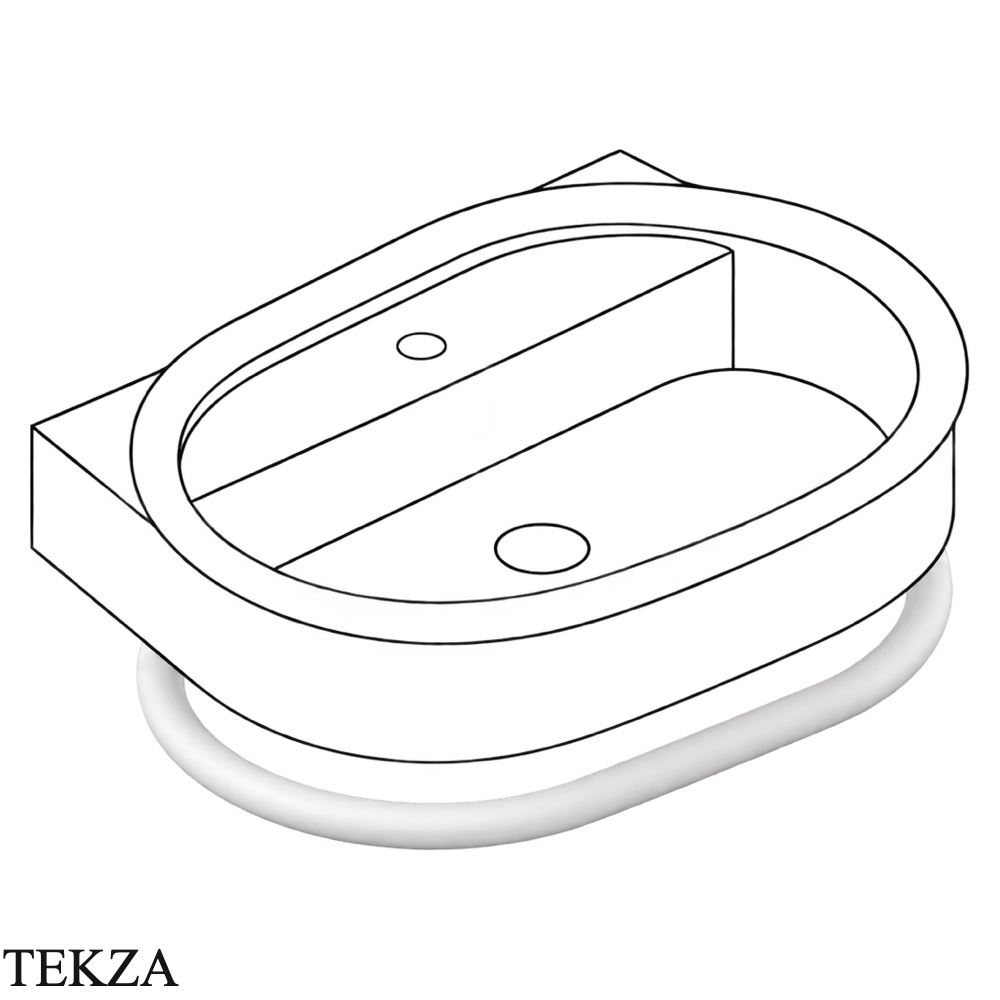 ArtCeram Brera полотенцедержатель для раковины BRL004 BRA001 05, белый матовый RAL 9016