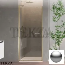 Duka natura 4000 Дверь в нишу распашная 80 крепеж слева, A-DTNL800SILA10, серебро матовое