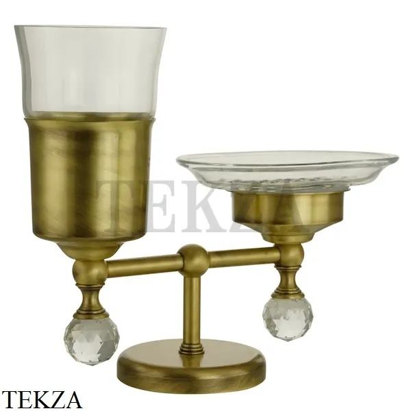 Migliore Amerida SWAROVSKI Стакан и мыльница настольные 16572, бронза classic