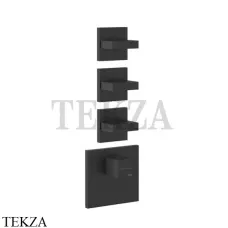 Gessi Rettangolo WELLNESS Термостат 3 выхода, внешняя часть 43216-299, Black XL Gessi Rettangolo WELLNESS Термостат 3 выхода, внешняя часть 43216-299, Black XL