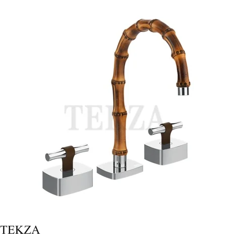 Gessi Jacqueline Смеситель для раковины на 3 отв., без донного клапана 77013-031, хром глянец