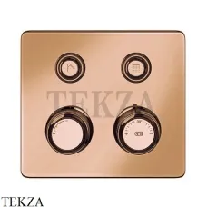Gessi VENTI20 Термостатический смеситель на 2 потока, внешняя часть 65232-726, Warm Bronze Br.
