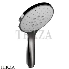 Keuco Edition 400 Душевая лейка, 3 типа струи, антикальций 51580130300, Хром черный шлифованный