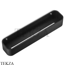 Decor Walther Stone Black DCT45 Настенная душевая полочка-контейнер 0973965, черный матовый-stainless steel