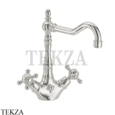 FIMA Carlo Frattini ELIZABETH Смеситель для раковины, с донным клапаном F5091SN, Brushed nickel