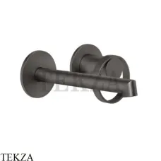 Gessi ANELLO Смеситель для раковины, с коротким изливом, внешняя часть 63381-707, Black Metal Brushed