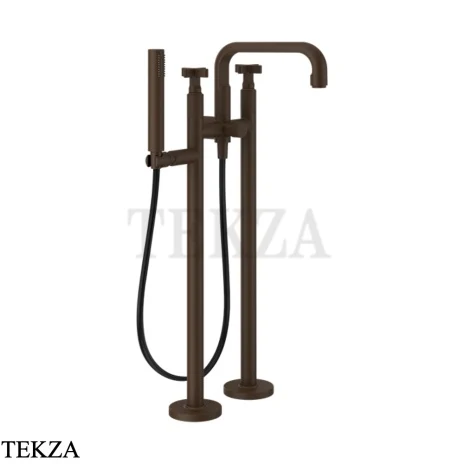Gessi INCISO+ Смеситель для ванны напольный, внешняя часть 58129-845, Dark Bronze