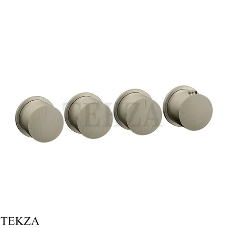 Gessi Habito Bath-shower Термостат на 3 потока, внешняя часть 63436-149, Finox Brushed Nickel