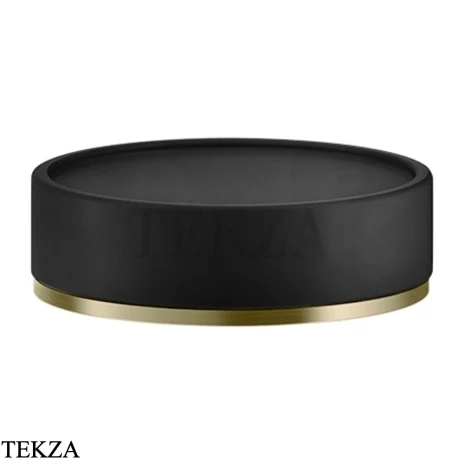Gessi INCISO accessories Мыльница настольная, черный 58526-727, Brushed Brass