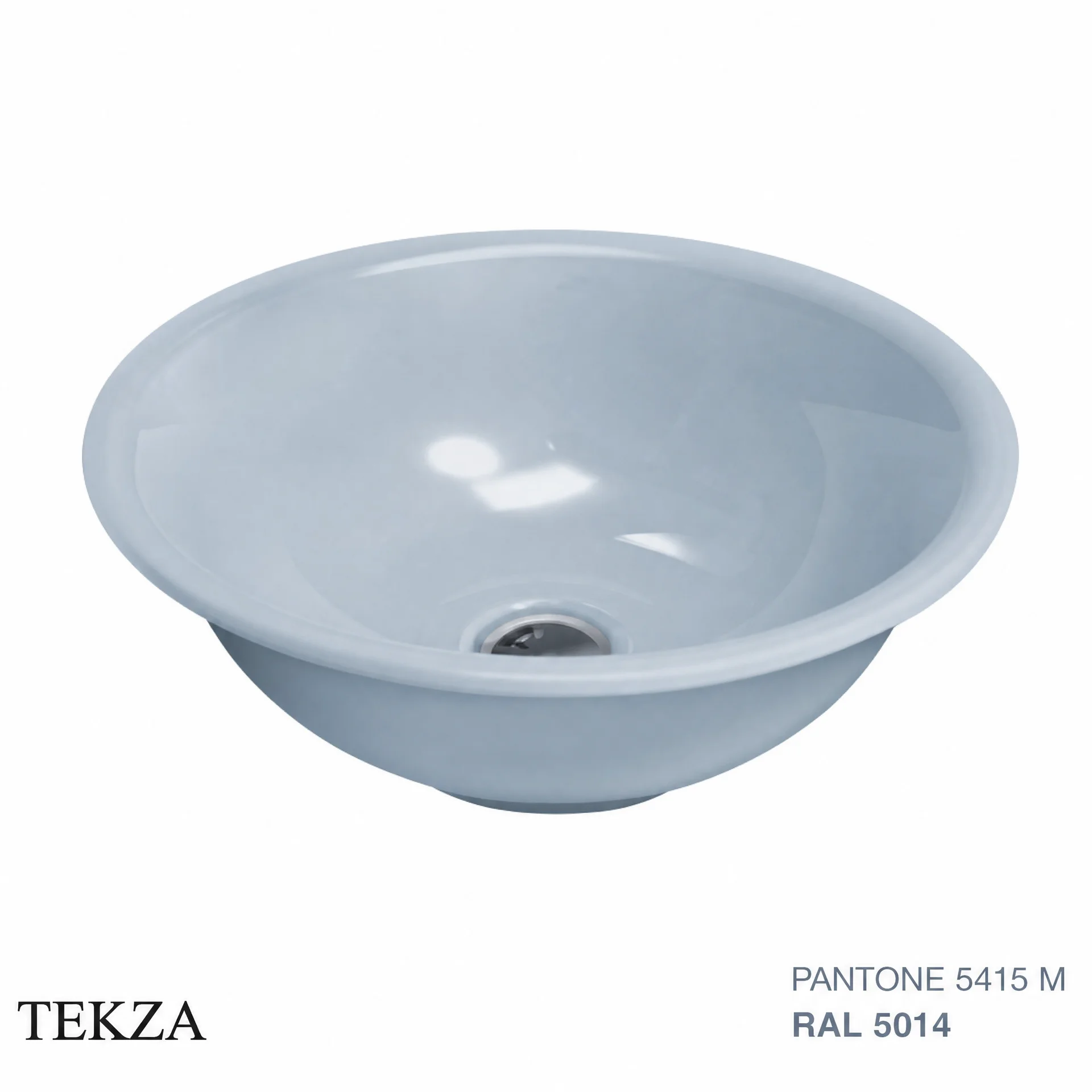 Flaminia Boll раковина накладная 42×42×14,5 см, синий Nuvola матовый