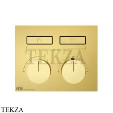 Gessi HI-FI Термостатический смеситель на 2 потока, внешняя часть 63004-246, Gold PVD