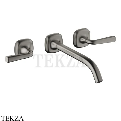 Dornbracht COYA Смеситель для раковины на 3 отв. 241, внешняя часть 36717414-99, Dark Platinum matt