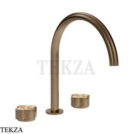 Gessi Ludovica Смеситель для раковины высокий, без гарнитуры 76216-761, бронза Coffee