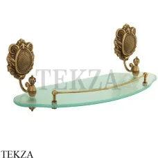 Migliore Cleopatra Полка с галереей, стекло матовое 16637, бронза classic