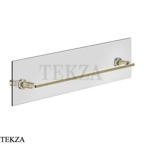 Gessi INCISO accessories Полотенцедержатель для крепления на стекло, 60 см 58617-720, Nickel PVD