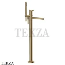 Gessi ANELLO Смеситель для ванны напольный, с гарнитуром 63328-726, Warm Bronze Br.