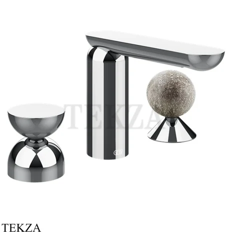 Gessi Perle Смеситель для раковины на 3 отв., без гарнитура 74968-031, хром глянец